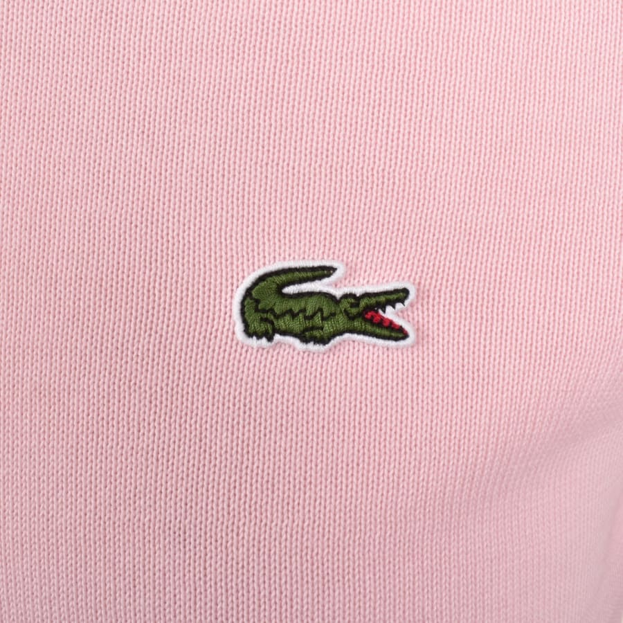 Lacoste Crew Neck T Shirt Pink | Mainline Menswear United States